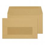 ValueX Everyday Envelopes Manilla Wallet Centre Window Gummed 70gsm 89x152mm (Pack 1000) - 23770 35169BL