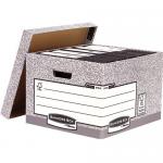 Fellowes Bankers Box System Large Storage Box Board Grey (Pack 10) 01810-FFLP 35200FE