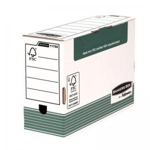 Fellowes Bankers Box System Folio Transfer File Board Green Pack 10