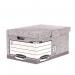 Fellowes Bankers Box Flip Top Storage Box Board Grey (Pack 10) 1181501 35263FE