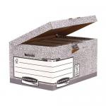 Fellowes Bankers Box Flip Top Storage Box Board Grey (Pack 10) 1181501 35263FE