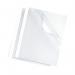 Fellowes Thermal Binding Cover A4 6mm Clear PVC Front White Card Back (Pack 100) 53154 35480FE