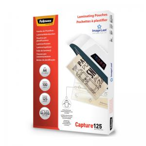 Fellowes Laminating Pouch A4 2x125 Micron Gloss Pack 100 5307407