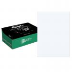 The photo showcases a pack of 500 A4 sheets of Blake Prestige & Letterhead Paper. The paper has a smooth, white wove finish and is 120gsm thick. It is neatly packaged and ready to use for all your printing and writing needs.