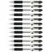 Zebra Z-Grip Retractable Ballpoint 1.0mm Tip Black (Pack 12) - 22210 36443ZB