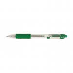 Zebra Z-Grip Retractable Ballpoint 1.0mm Tip Green (Pack 12) - 22240 36464ZB