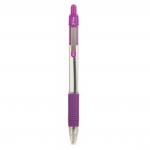 Zebra Z-Grip Retractable Ballpoint Pen 1.0mm Tip Violet (Pack 12) - 22280 36471ZB