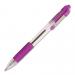 Zebra Z-Grip Retractable Ballpoint Pen 1.0mm Tip Violet (Pack 12) - 22280 36471ZB