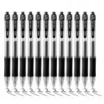 Zebra Sarasa Retractable Gel Rollerball Pen 0.7mm Tip 0.5mm Line Black (Pack 12) - 46810 36590ZB