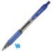 Zebra Sarasa Retractable Gel Rollerball Pen 0.7mm Tip 0.5mm Line Blue (Pack 12) - 46820 36597ZB