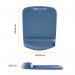 Fellowes PlushTouch Mouse Pad Wrist Rest Blue 9287302 36614FE