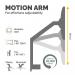 Fellowes Platinum Series Single Monitor Arm Black - 8043301 36705FE