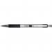 Zebra F-301 Deluxe Retractable Ballpoint Pen 1.0mm Tip 0.5mm Line Stainless Steel Barrel Black Ink - 21971 36758ZB