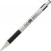 Zebra F-301 Deluxe Retractable Ballpoint Pen 1.0mm Tip 0.5mm Line Stainless Steel Barrel Black Ink - 21971 36758ZB
