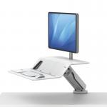 Fellowes Lotus RT Sit Stand Workstation Single White 8081701 36866FE