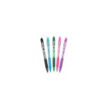 Zebra Z-Grip Smooth Rectractable Ballpoint Pen 1.0mm Tip Black/Light Blue/Green/Pink/Violet (Pack 5) - 2427 36870ZB