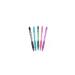 Zebra Z-Grip Smooth Rectractable Ballpoint Pen 1.0mm Tip Black/Light Blue/Green/Pink/Violet (Pack 5) - 2427 36870ZB