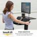 Fellowes Lotus RT Sit Stand Workstation Single Black 8081501 36873FE