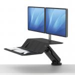 Fellowes Lotus RT Sit Stand Workstation Dual Black 8081601 36887FE