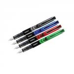 Zebra Fountain Pen Assorted Black Blue Red Green Pack 4 36961ZB