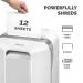 Fellowes Powershred LX201 Micro Cut Shredder 22 Litre 12 Sheet White 5160101 37146FE