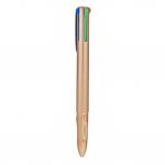 In the photo, there are multiple Zebra Pen ballpoint pens displayed against a white background. Each pen is designed with a shimmering rose gold barrel and is equipped with a 1.0mm tip for precise writing. The pens also come in four vibrant colors: black, blue, green, and red. A pack of 10 pens is shown, making it perfect for stocking up on your writing essentials.