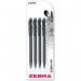 Zebra Mechanical Pencil HB 0.5mm Lead Black Barrel (Pack 4) - 2666 37185ZB
