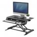 Fellowes Lotus LT Sit Stand Workstation Black 8215001 37209FE