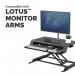 Fellowes Lotus LT Sit Stand Workstation Black 8215001 37209FE