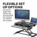 Fellowes Lotus LT Sit Stand Workstation Black 8215001 37209FE