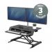 Fellowes Lotus LT Sit Stand Workstation Black 8215001 37209FE