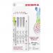 Zebra Mildliner Double Ended Brush Pen Assorted Cool and Refined (Pack 5) - 2692 37213ZB