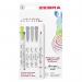 Zebra Mildliner Double Ended Brush Pen Assorted Cool and Refined (Pack 5) - 2692 37213ZB