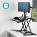 Fellowes Corvisio Sit Stand Workstation Black 8091001 37216FE