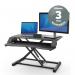 Fellowes Corvisio Sit Stand Workstation Black 8091001 37216FE