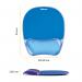 Fellowes Crystal Gel Mouse Pad and Wrist Rest Blue 9114120 37223FE