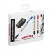 Zebra Double Ended Whiteboard Marker Assorted (Pack 3) with Magnetic Eraser - 2719 37227ZB