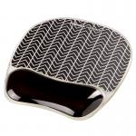 Fellowes Gel Mouse Pad with Microban Protection Chevron 9653401 37244FE