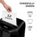 Fellowes Powershred LX85 Cross Cut Shredder 19 Litre 12 Sheet Black 4400901 37342FE