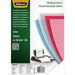 Fellowes Clear PET Binding Cover 180 micron A4 (Pack 100) 5384601 37811FE