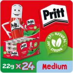 Pritt Original Glue Stick Sustainable Long Lasting Strong Adhesive Solvent Free Value Pack 22g (Pack 24) - 1564150 37951HK