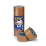Sellotape Parcel Plus Polypropylene Waterproof Extra Strong Buff Packaging Tape 50mm x 66m Brown (Pack 6) - 2862930 37993HK