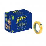 Sellotape Original Easy Tear Extra Sticky Golden Tape 18mm x 66m (Pack 16) - 2974496 38077HK