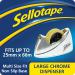 Sellotape Tape Dispenser Large for 25mm Tapes Chrome 575450 38140HK