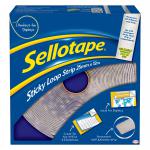 Sellotape Sticky Loop Strip Permanent Self Adhesive 25mm x 12m - 1445182 38154HK