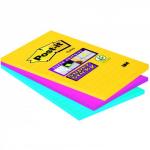 Post-it Super Sticky XXL Notes 101x152mm Ruled 90 Sheets Rio Colours (Pack 3) 7100064856 38438MM