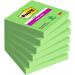 Post-it Super Sticky Notes 76x76mm 90 Sheets Asparagus (Pack 6) 654-6SS-AW - 7100263204 38480MM