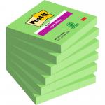 Post-it Super Sticky Notes 76x76mm 90 Sheets Asparagus (Pack 6) 654-6SS-AW - 7100041907 38480MM