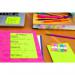 Post-It Super Sticky Notes 101x152mm Ruled 90 Sheets Cosmic Colours (Pack 3) 7100234251 38571MM