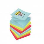 Post-It Super Sticky Z-Notes 76x76mm 90 Sheets Cosmic Colours (Pack 6) 7010416537 38578MM